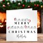 Bsl Christmas Card  Merry Christmas British Sign Language, thumbnail 1 of 2