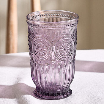 Set Of Four Zamora Purple Highball Tumblers, 3 of 8