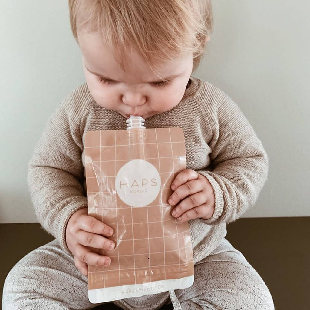 Eco Friendly Smoothie Baby Food Bag Pack Of Three Clay By Little Baby Company