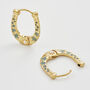 Gold Lucky In Love Hoop Earrings, thumbnail 7 of 9