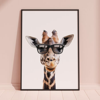 Giraffe In Sunglasses Print, 2 of 8