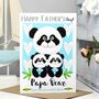Personalised Panda Twins Father's Day Card, thumbnail 9 of 10
