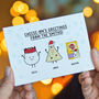Personalised Cheese Family Christmas Cards, thumbnail 4 of 5