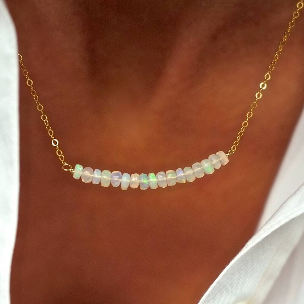 Real Opal Necklace By Gracie Collins