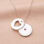 Secret Personalised Heart Birthstone Necklace, thumbnail 6 of 12
