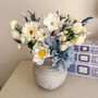 Blue And White Artificial Flower Arrangement, thumbnail 2 of 6