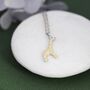 Sterling Silver Tiny Giraffe Necklace, thumbnail 2 of 12