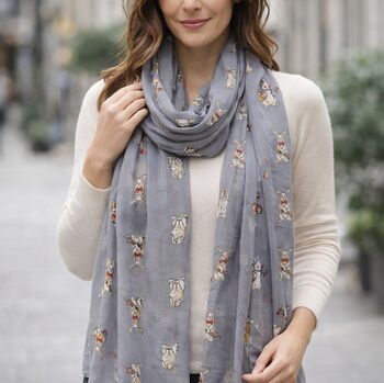 Bunny Rabbit Sketches Scarf, 2 of 6