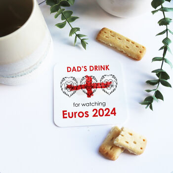 Euros 2024 Drink Ceramic Coaster, 2 of 4