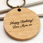 Personalised Initial Wooden Keyring, thumbnail 3 of 5