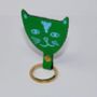 Jolly Cat Leather Keyring, thumbnail 4 of 6