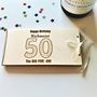 Personalised Number Birthday Money,Vouchers Envelope, thumbnail 4 of 11