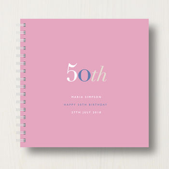 Personalised 50th Birthday Memory Book Or Album, 12 of 12