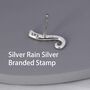 Octopus Tentacle Stud Earrings In Sterling Silver, thumbnail 8 of 12