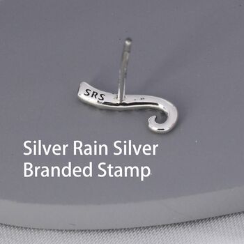 Octopus Tentacle Stud Earrings In Sterling Silver, 8 of 12