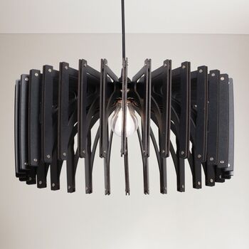 Black Wood Pendant Light, 4 of 5