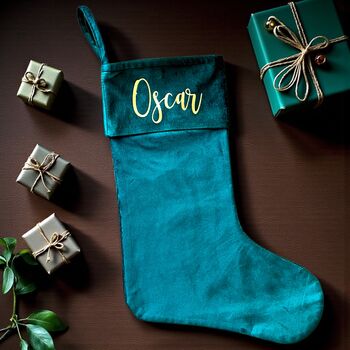 Personalised Luxury Velvet Stocking, 3 of 6