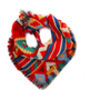 Frayed Red Boho Cherokee Bandana Scamps, thumbnail 1 of 4