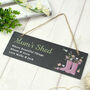 Personalised Floral Garden Slate Sign, thumbnail 3 of 3