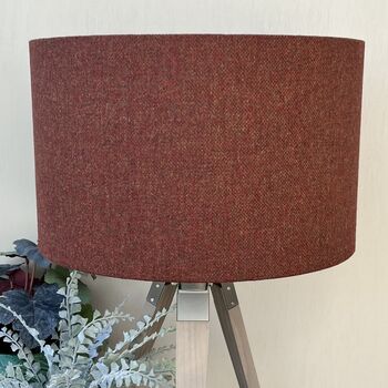 Rowan Red Tweed William Morris Willow Bough Lampshade, 4 of 8