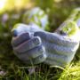 Garden Bird Feeder Hands Ornament Stone Grass Effect, thumbnail 10 of 12