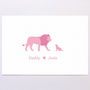 Personalised Lion Family Print, thumbnail 6 of 8