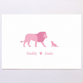 Personalised Lion Family Print, 6 of 8