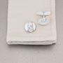 Napoleon Cufflinks In Sterling Silver, thumbnail 1 of 2
