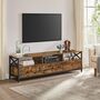 Spacious Tv Cabinet With Drawers And Open Shelves, thumbnail 2 of 11