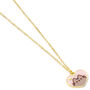 Pusheen The Cat Pink And Gold Heart Necklace, thumbnail 4 of 7