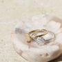 Gold Diamond Pave Circle Ring, thumbnail 1 of 8