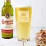 1st Class Dad Father's Day Beer Pint Glass, thumbnail 2 of 5