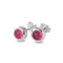 Birthstone Stud For October In Pink Tourmaline, thumbnail 2 of 3