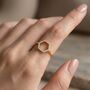 Hexagon Ring Gold, thumbnail 1 of 7