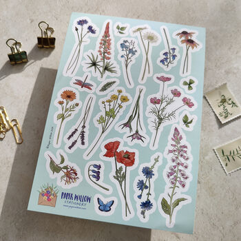 Cottage Garden Floral Vinyl Sticker Sheet, 2 of 4