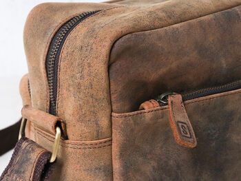 Vintage Style Leather Shoulder Bag, 5 of 11
