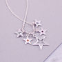 Diamante Star Charm Necklace, thumbnail 5 of 7