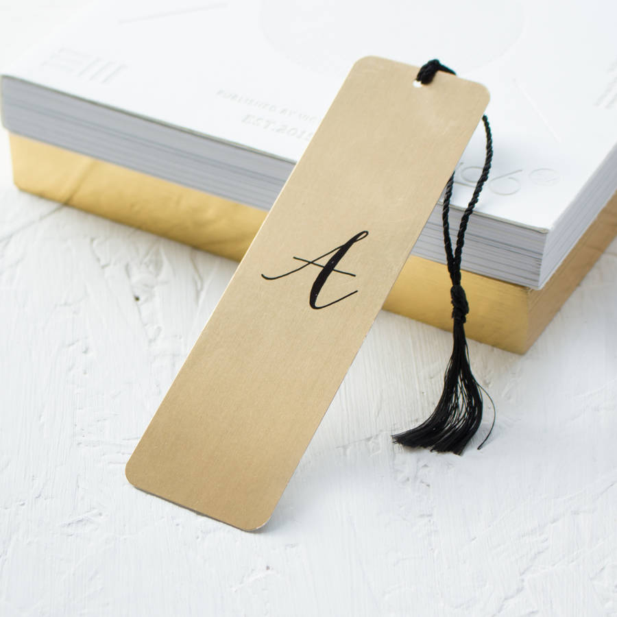 Personalised Mirror Gold Metal Bookmark By We Love To Create