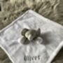 Embroidered White And Grey Baby Elephant Comforter, thumbnail 5 of 6