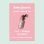 Rose Quartz Gemstone Wishing Jar Love Gift, thumbnail 1 of 3