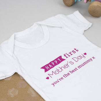 'Happy First Mother's Day' Babygrow, 3 of 4