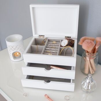 Personalised Jewellery Box With Drawers, 2 of 5