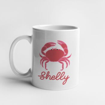 Crab Personalised Mug, Ocean Red Crab Gift, 4 of 4