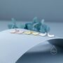 Sterling Silver Extra Tiny Slug Stud Earrings, thumbnail 4 of 12