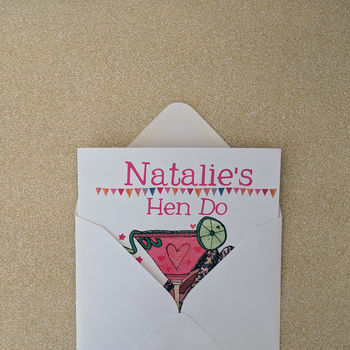 Personalised 'Hen Do' Invites, 5 of 6