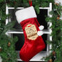 Personalised Special Delivery Luxury Red Stocking, thumbnail 1 of 3