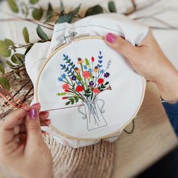 'Everlasting Flowers' Make Your Own Embroidery Kit, 3 of 8