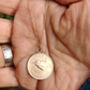 Solid Gold English Farthing Necklace, thumbnail 1 of 8