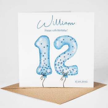 Personalised 12th Birthday Card, 2 of 5