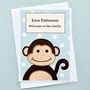 'Baby Monkey' New Baby Card, thumbnail 3 of 4